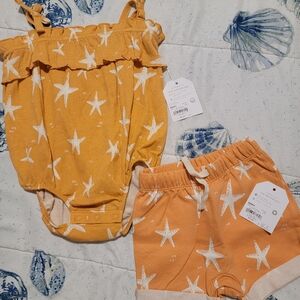 Little Co. Organic Cotton Starfish Outfit